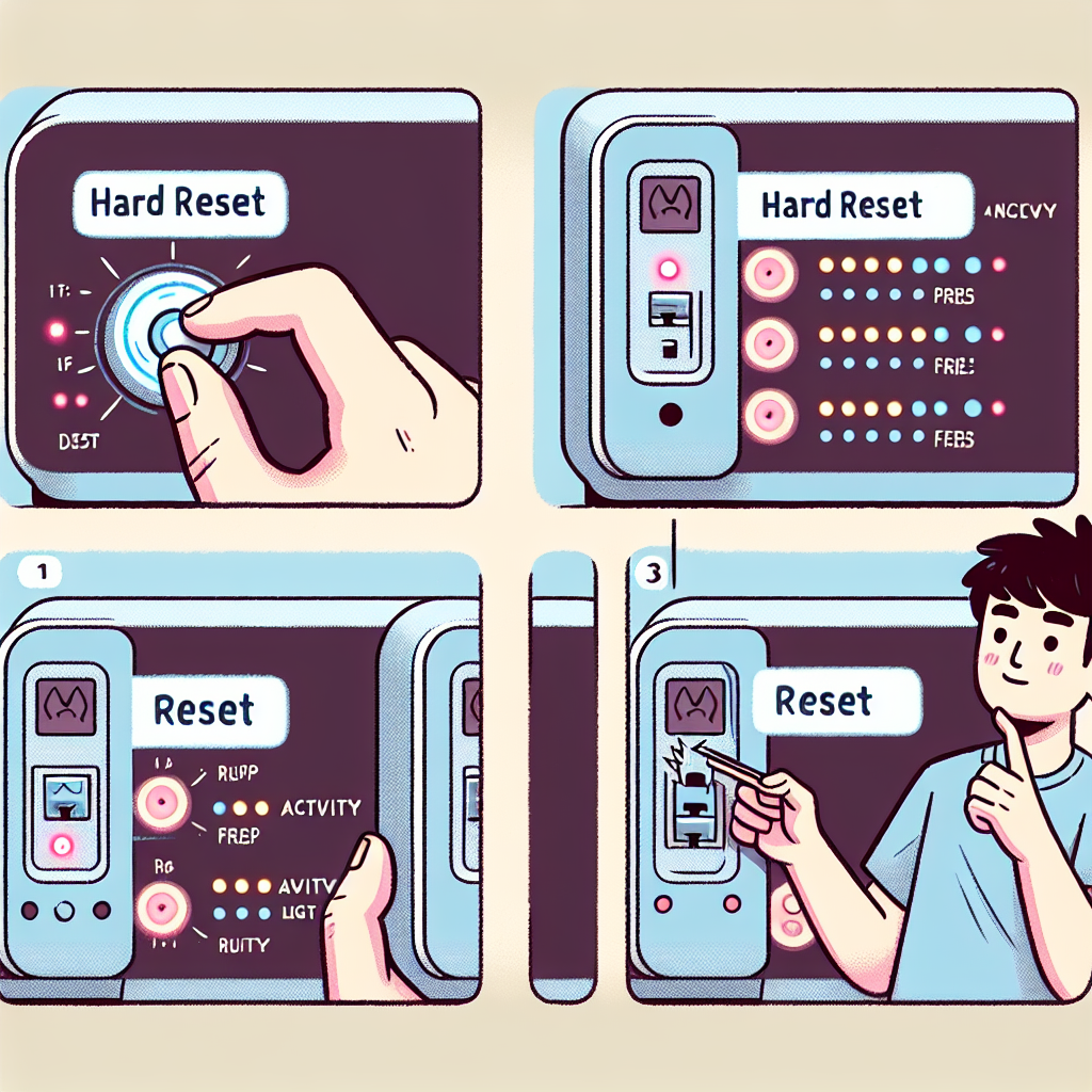 Como realizar um hard reset em um modem?