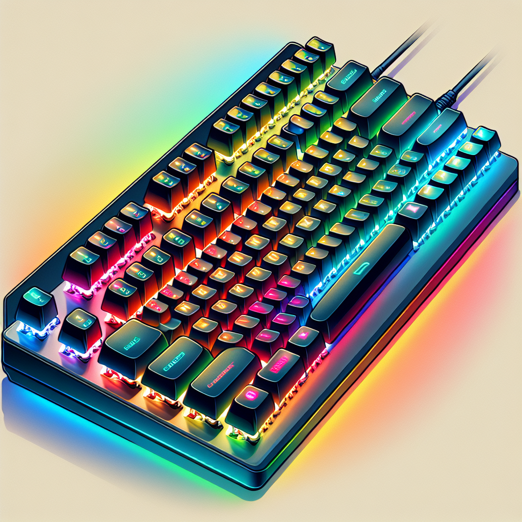 O que é personalização RGB completa em um teclado mecânico?